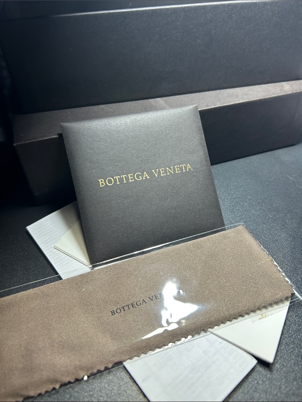 Bottega Veneta Gold Frame Sunglasses with Brown Lenses - Picture 7 of 8